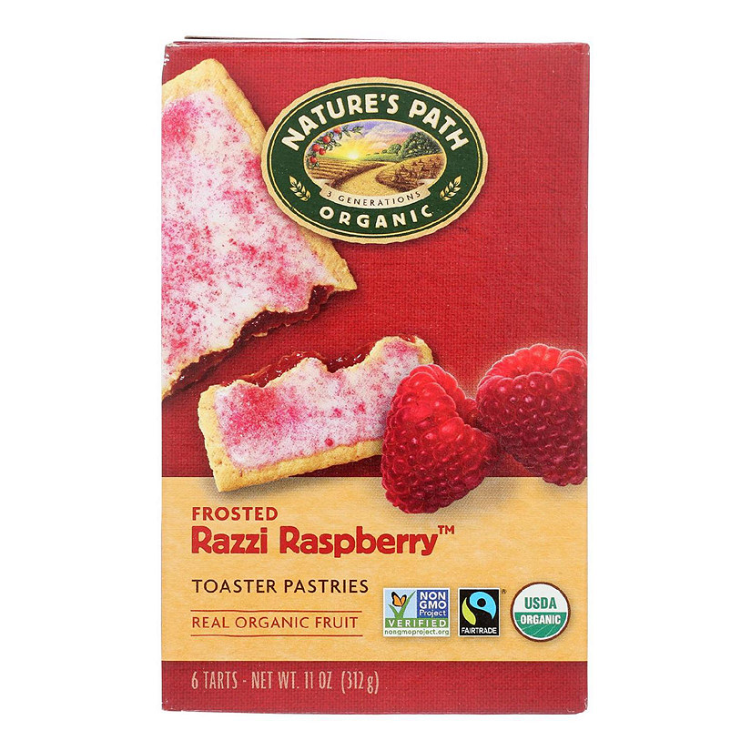 Nature's Path Organic Frosted Toaster Pastries Razzi Raspberry Case