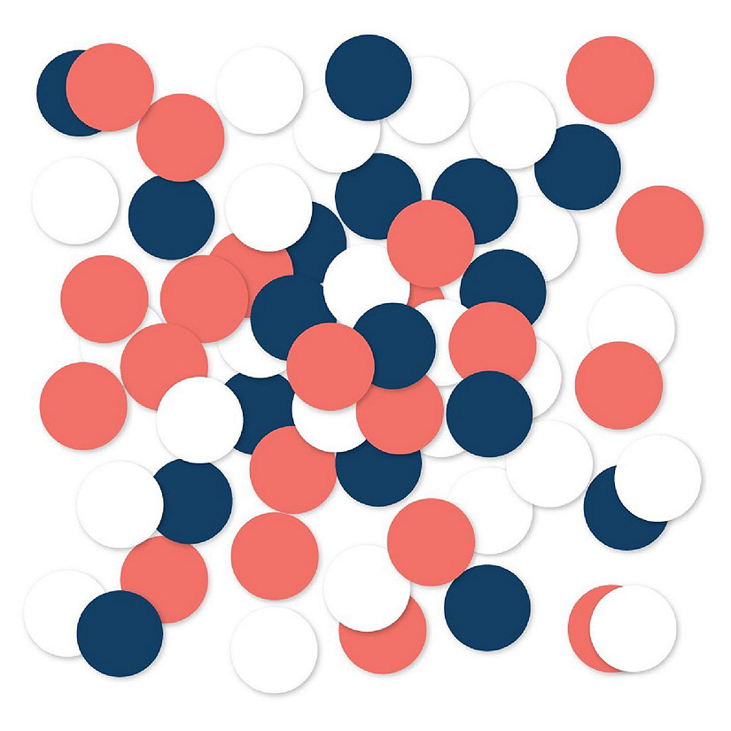 Nautical Coral Navy White, 180-Pack Image