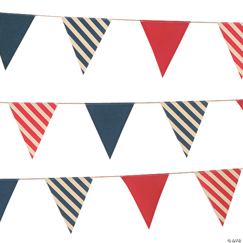 Nautical Fabric Pennant Banner Image