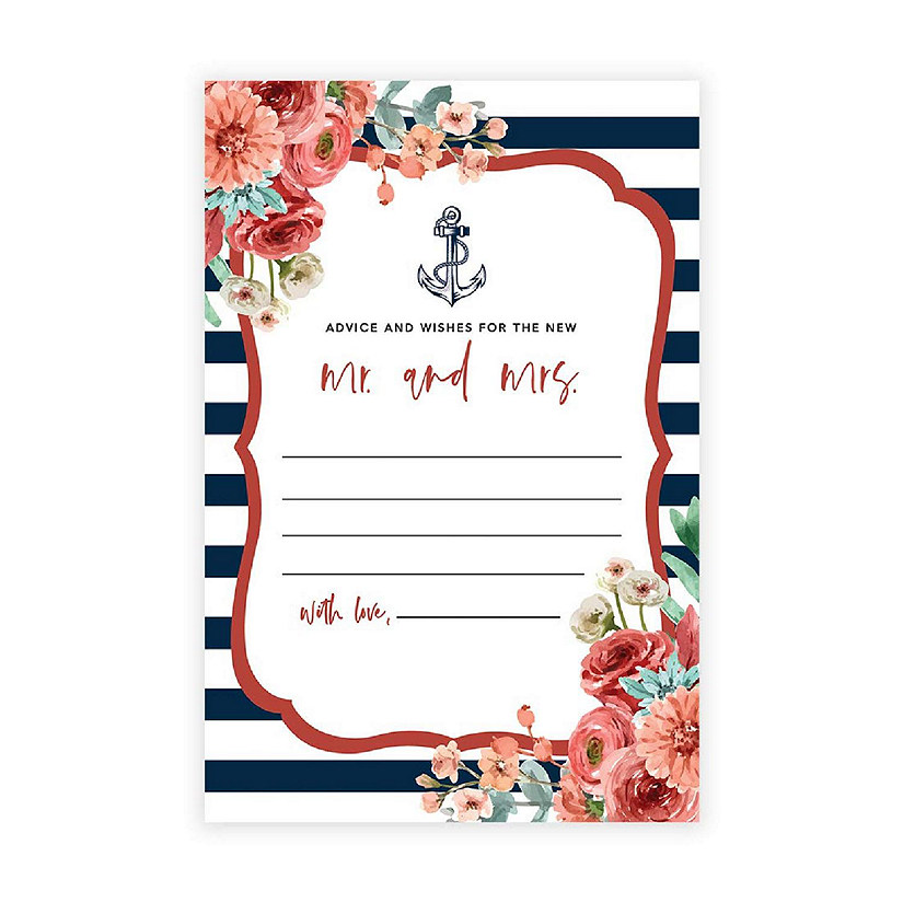 Nautical Floral Advice 4x6IN 56PC Image