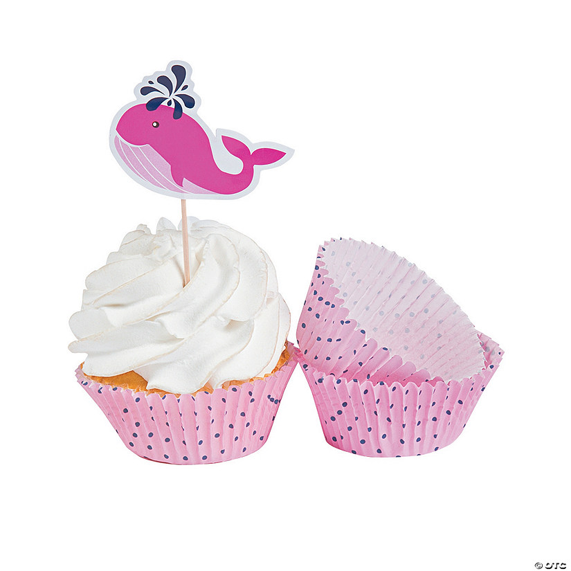 Nautical Girl Cupcake Liners with Picks Oriental Trading