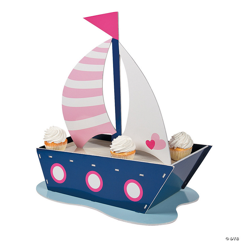 Nautical Girl Cupcake Stand Image