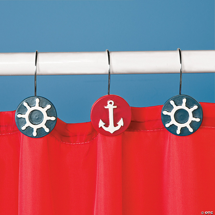 nautical shower curtains and bath accessories