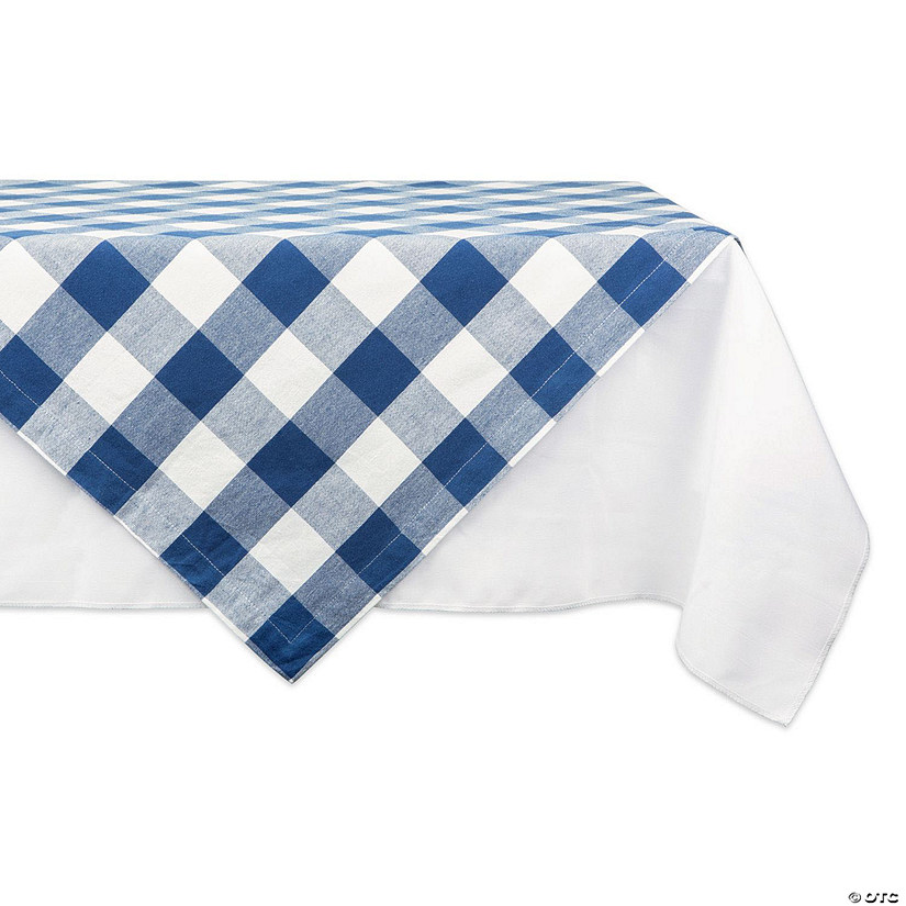 Navy Buffalo Check Table Topper 40X40 Image