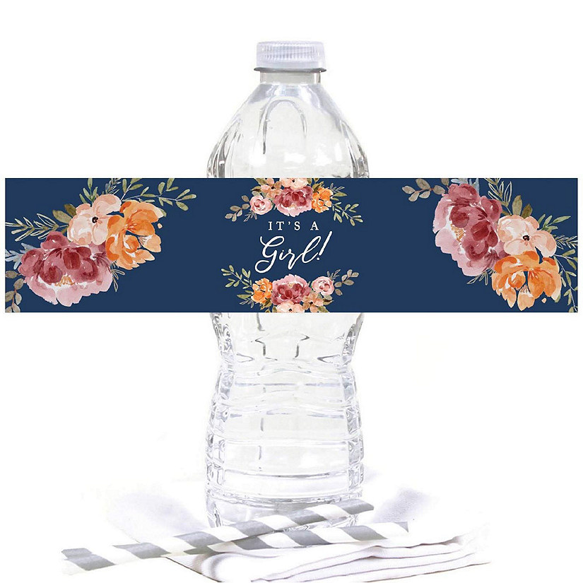 Navy Fall Baby Shower 2.5x8.5in 20 Image