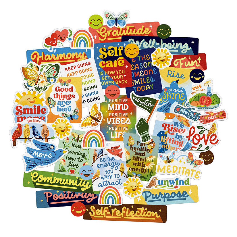 Navy Peony Life Vision Board Stickers Oriental Trading