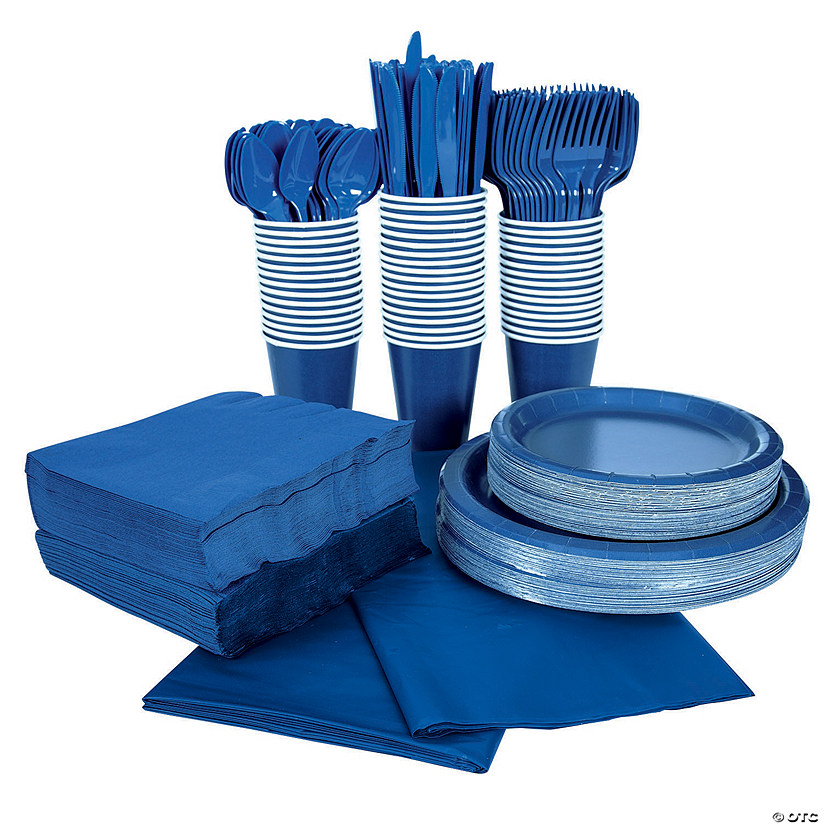 Navy Tableware Kit for 48 Guests Image