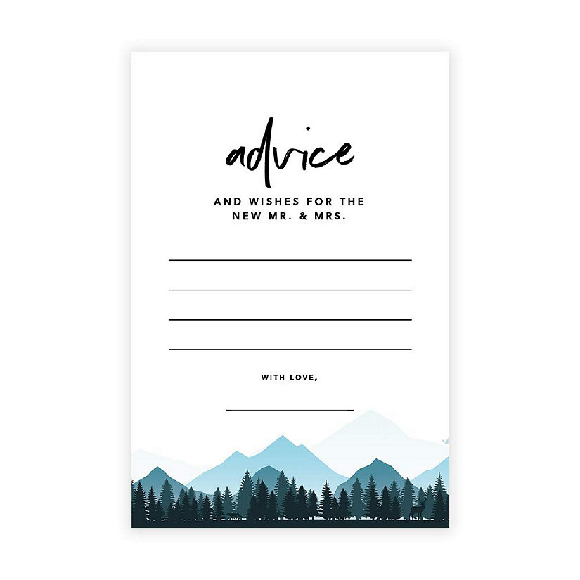 Navy Winter Forest Advice 4x6IN 56PC Image