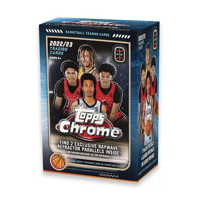 NBA 2022/23 Topps Chrome Overtime Elite Basketball Value Box  7 Packs Per Box Image