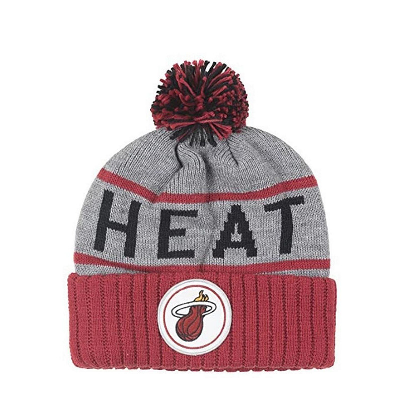 NBA Beanie - Miami Heat, Grey Cuffed Image