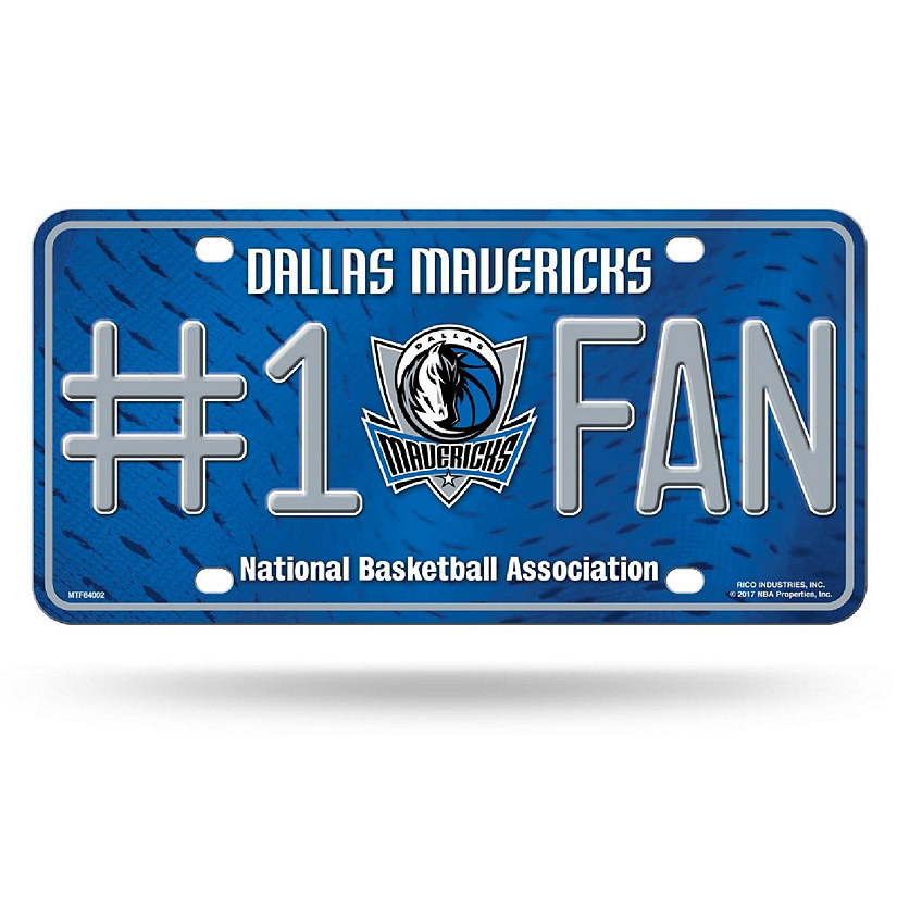 NBA Dallas Mavericks License Plate Image