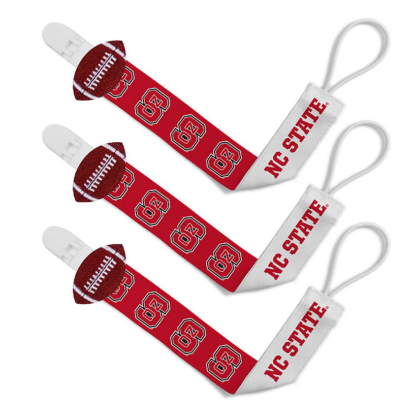 NC State Wolfpack - Pacifier Clip 3-Pack Image