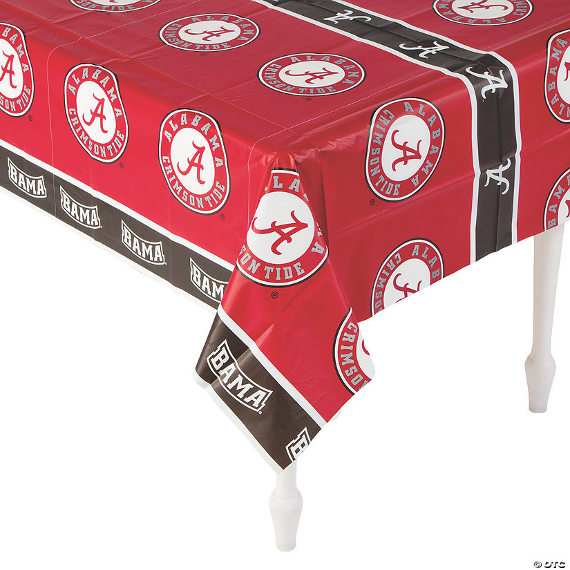 NCAA™ Alabama Crimson Tide Plastic Tablecloth - Discontinued