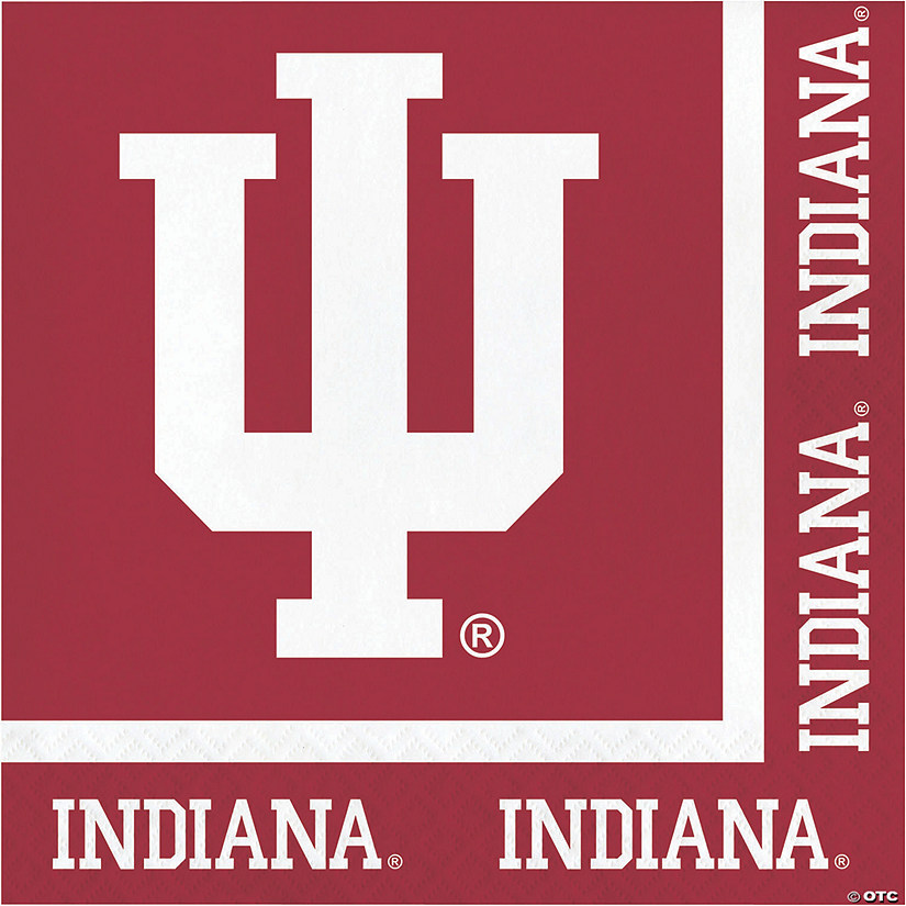 NCAA Indiana University Napkins - 60 Count Image