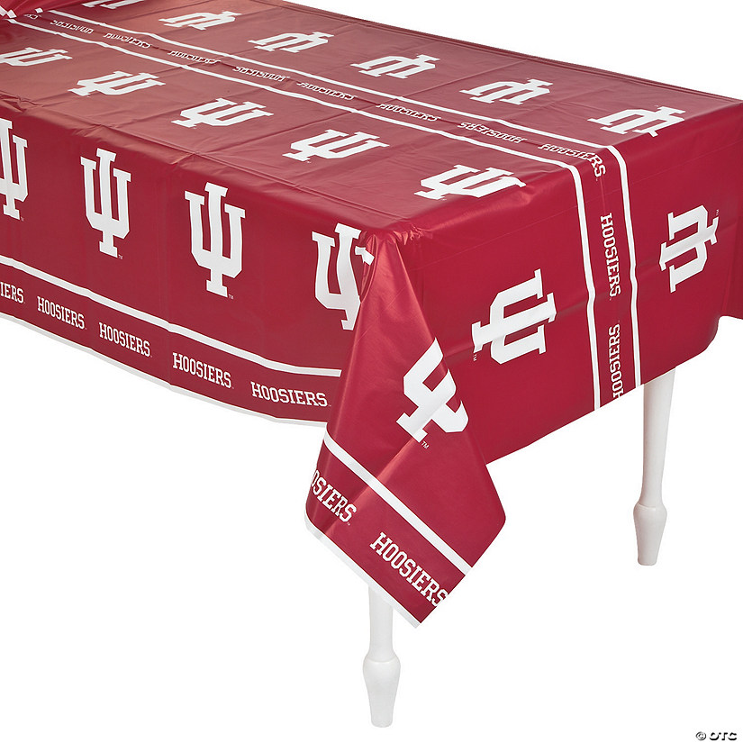 NCAA® Indiana University Plastic Tablecloth Discontinued