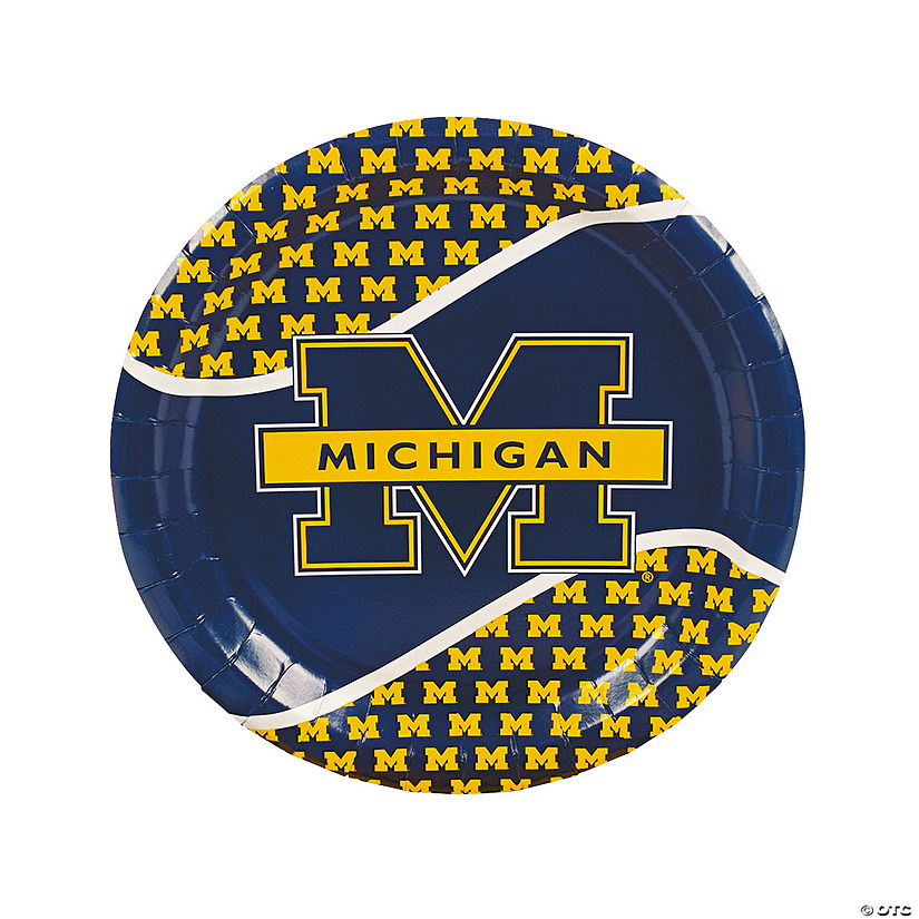 NCAA™ Michigan Paper Dinner Plates Discontinued