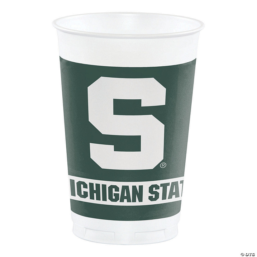 Ncaa Michigan State University Plastic Cups - 24 Ct. Image