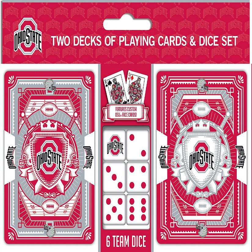 NCAA Ohio State Buckeyes 2-Pack Playing cards &amp; Dice set Image