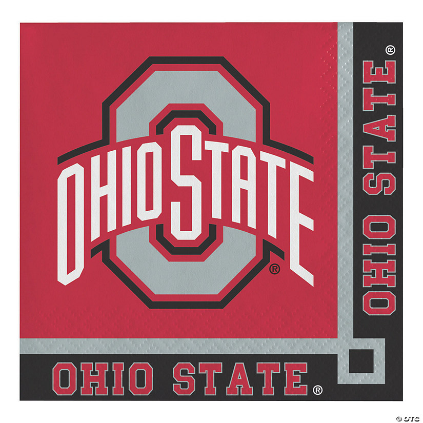 NCAA Ohio State University Beverage Napkins 60 Count Oriental Trading