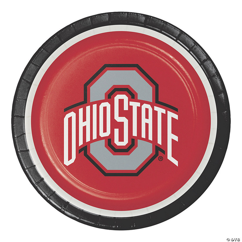 Ncaa Ohio State University Paper Plates 24 Ct. Oriental Trading