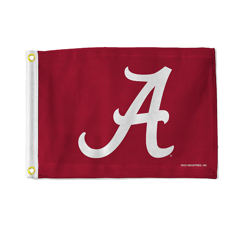 NCAA Rico Industries Alabama Crimson Tide 12" x 18" Flag - Double Sided - Great for Boat/Golf Cart/Home Image
