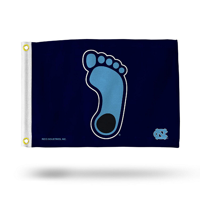NCAA Rico Industries North Carolina Tar Heels 12" x 18" Flag - Double Sided - Great for Boat/Golf Cart/Home Image