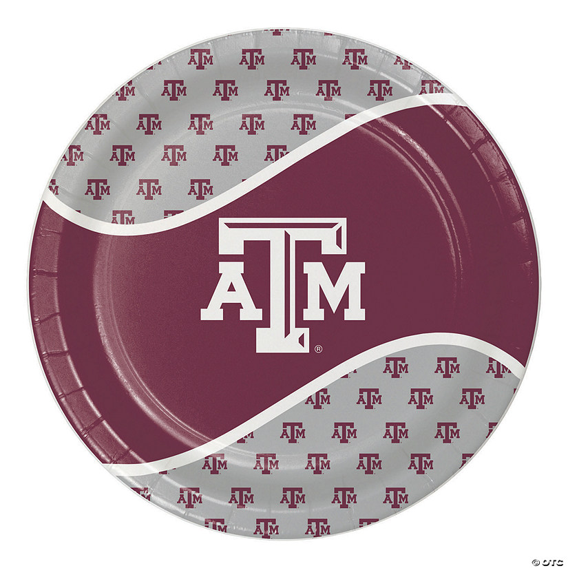 Ncaa Texas A And M University Paper Plates - 24 Ct. Image