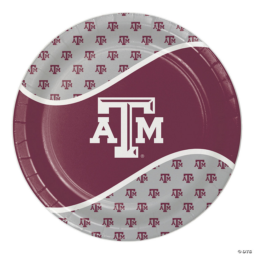 Ncaa Texas A And M University Paper Plates 24 Ct. Oriental Trading