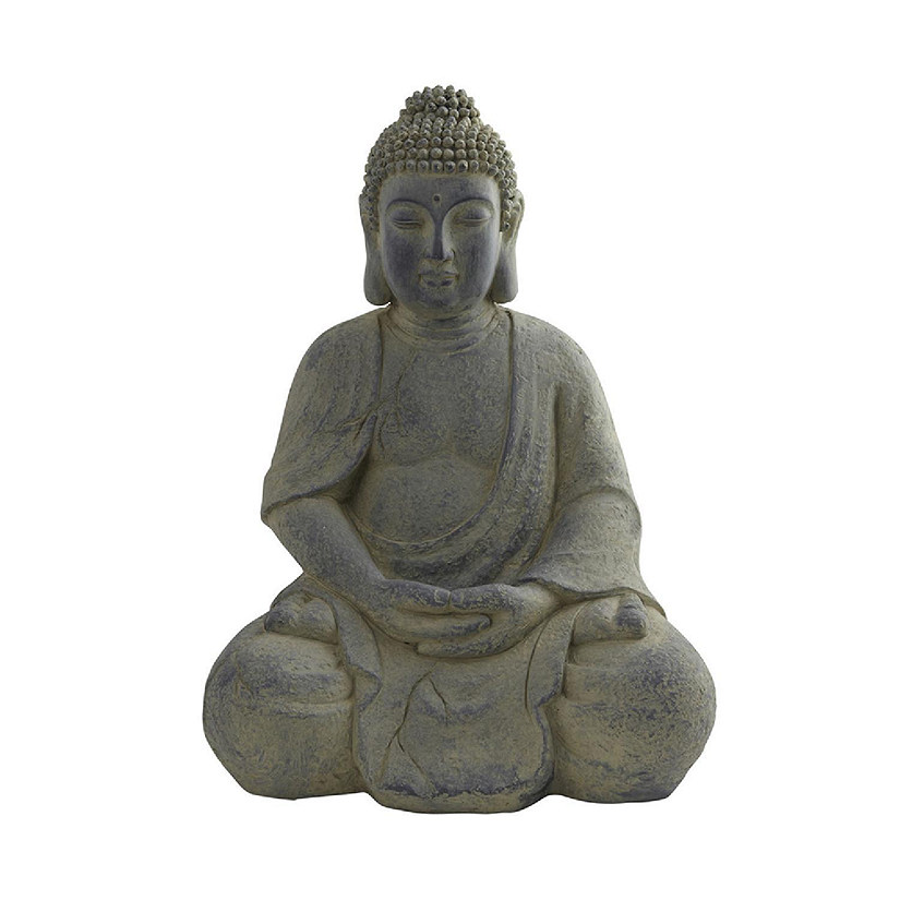 Nearly Natural Home Indoor Outdoor Decorative Buddha Statue Image