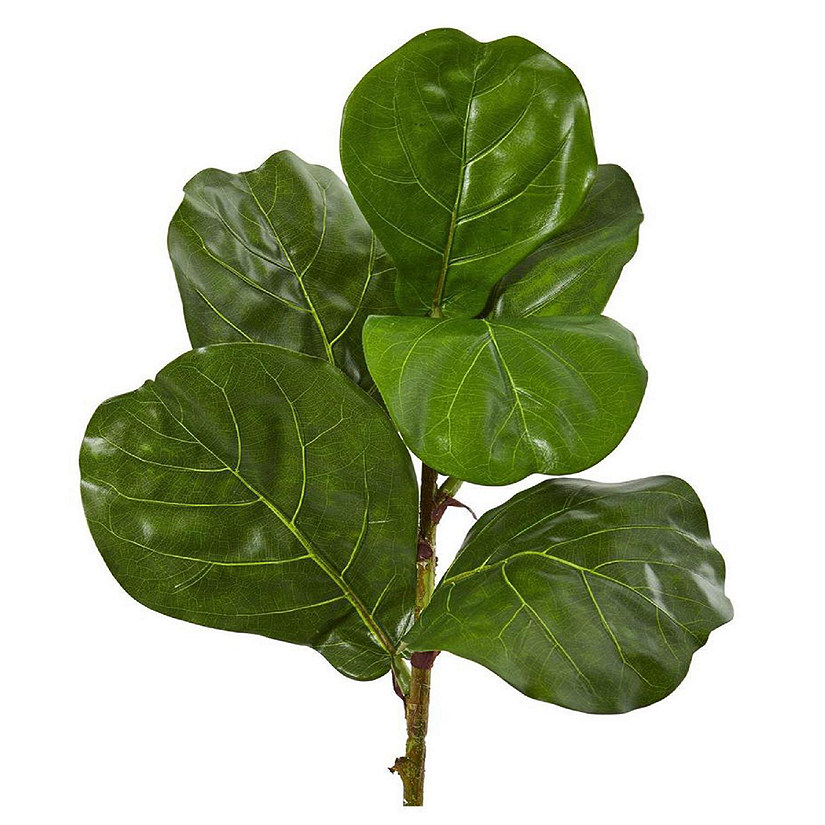 Nearly Natural Modern Decorative 23" Fiddle Leaf Artificial Plant - Set of 4 Image