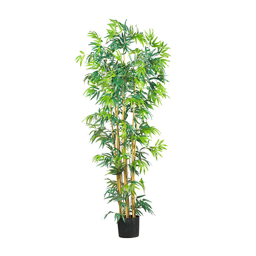 Nearly Natural Bamboo Tree, Green, 7