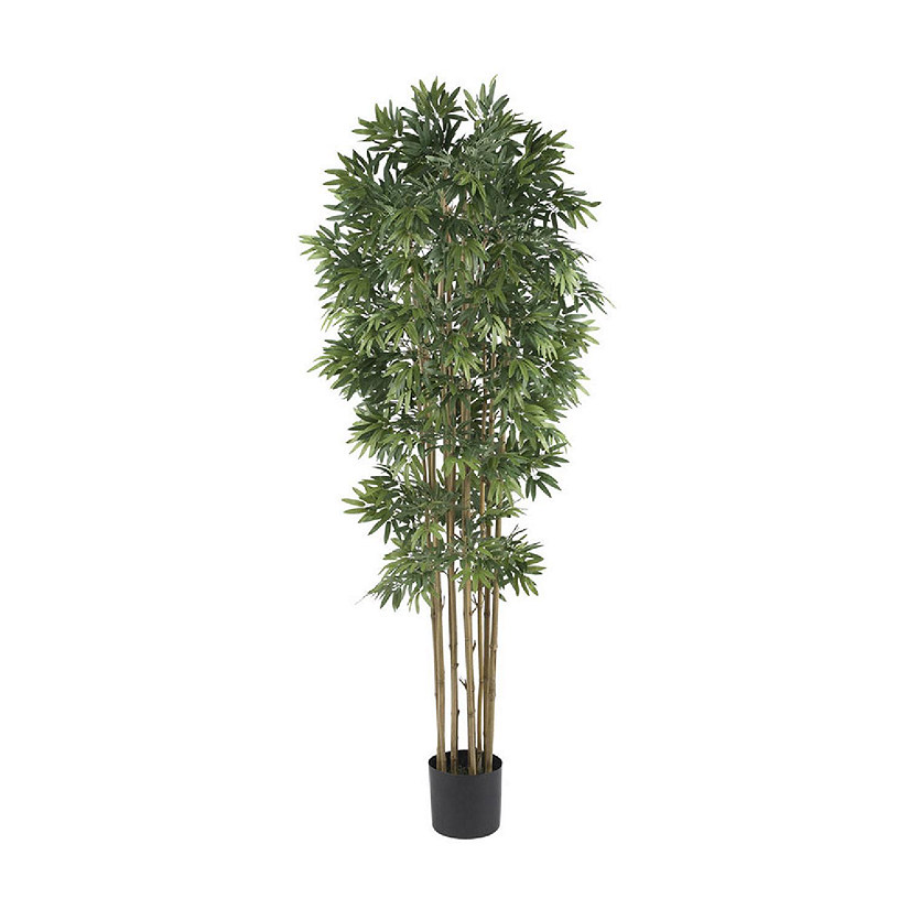 Nearly Natural Modern Decorative Bamboo Japanica Silk Tree Tural, 6 Feet Image