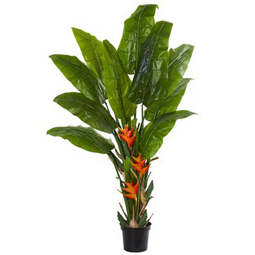 Nearly Natural Modern Decorative Flowering Travelers Palm Artificial Tree Image