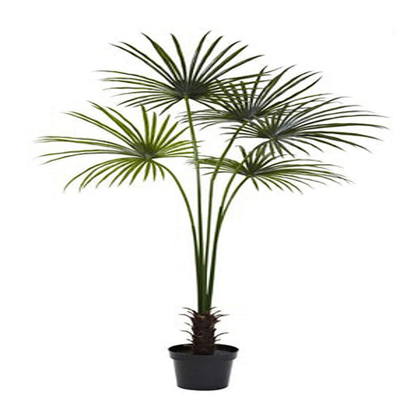 Nearly Natural Modern Indoor Outdoor Decorative 7' Fan Palm Tree UV Resistant Image