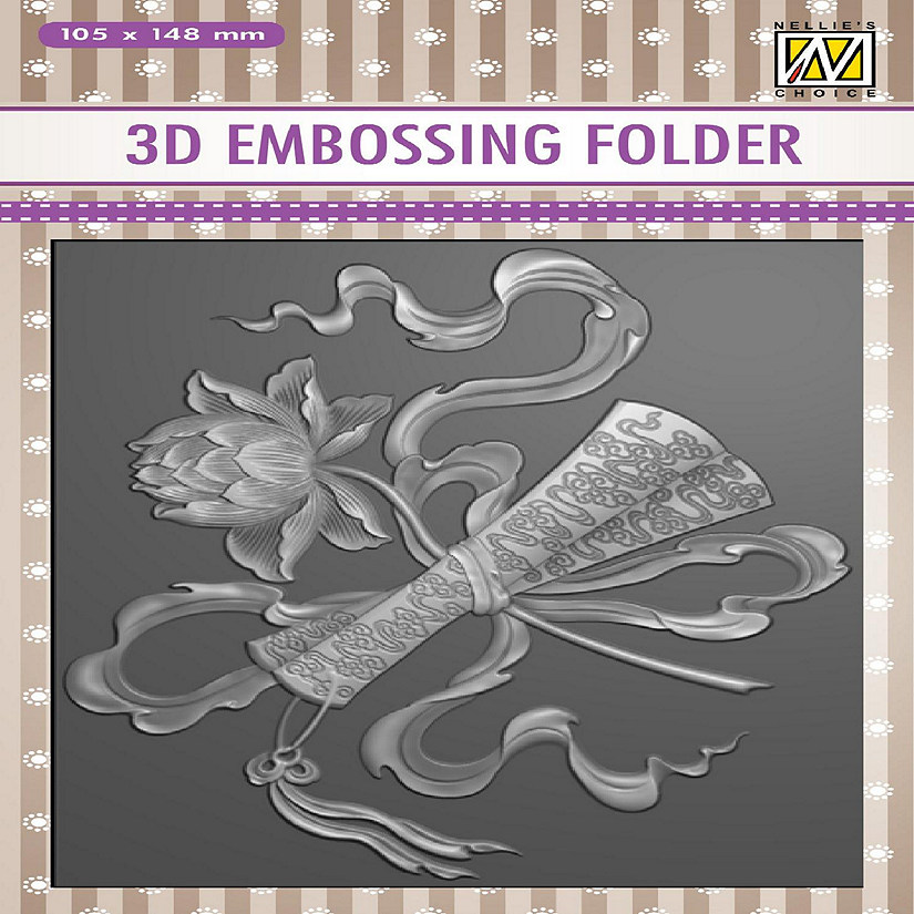 Nellie's Choice 3D Embossing Folder  Diploma Image