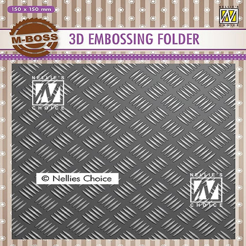 Nellie's Choice 3D Embossing Folders Strip Pattern 1 Oriental Trading