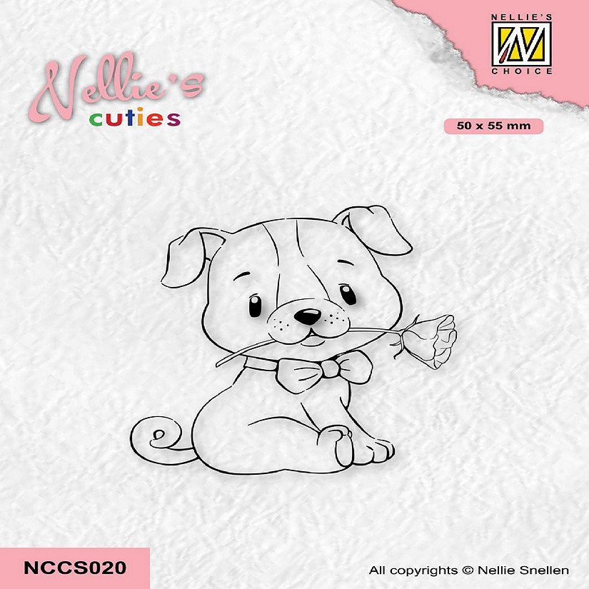 Nellie's Choice Clear Stamp Nellie's Cuties  A Rose For You Image