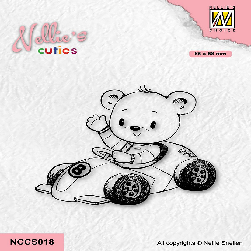 Nellie's Choice Clear Stamp Nellie's Cuties  Young Driver Image