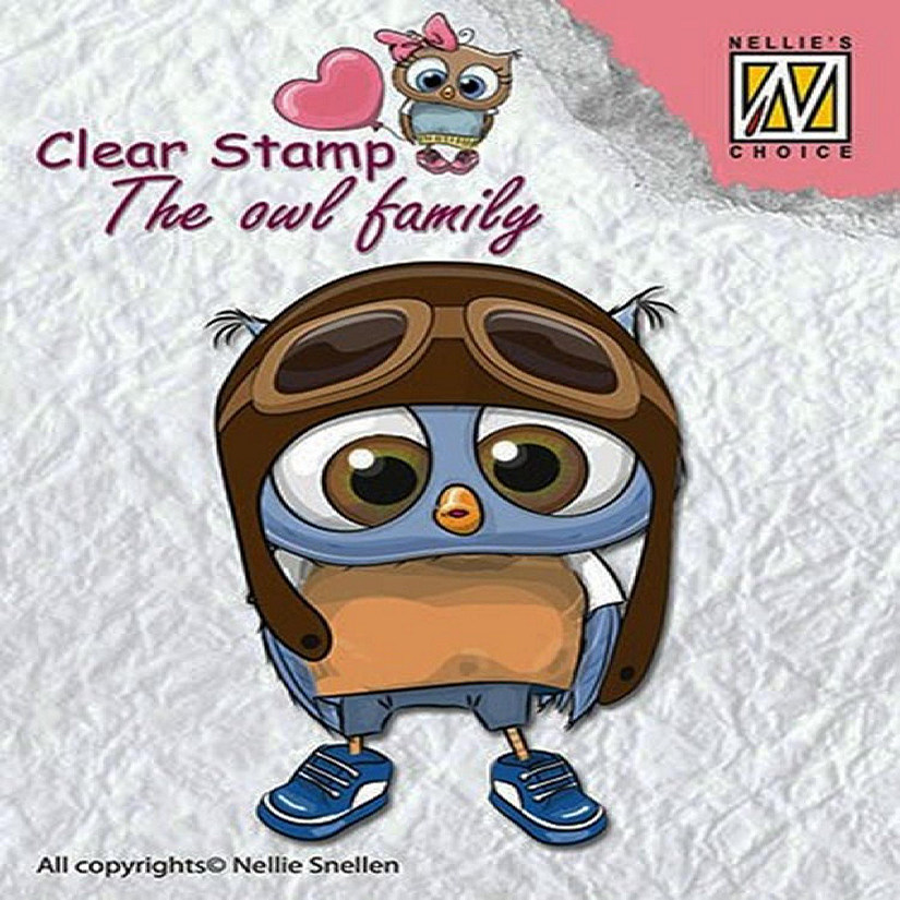 Nellie's Choice Clear Stamp The Owl Family  Family Pilot Image