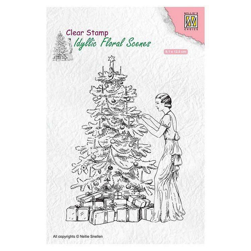 Nellie's Choice Clear Stamp Vintage Christmas Image
