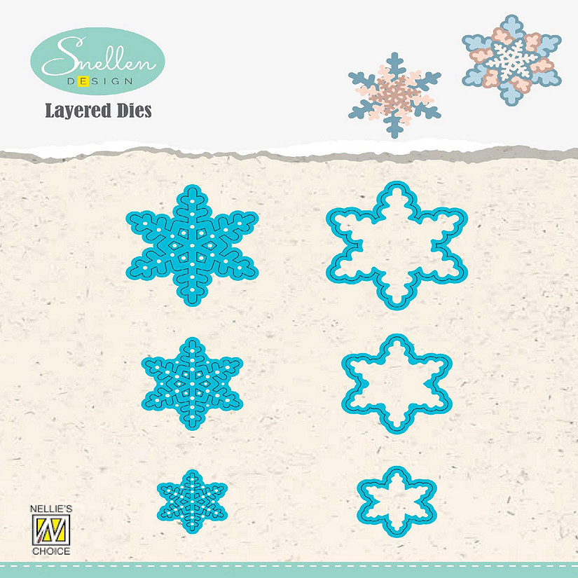 Nellie's Choice Layered Combi Dies Snowflakes 01 Image
