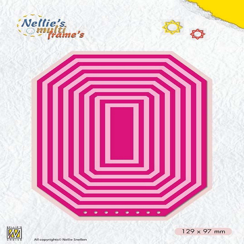 Nellie's Choice Multi Frame Dies Booklet Rectangle Image