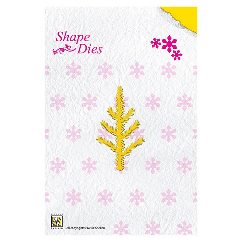 Nellie's Choice Shape Die  Christmas pine branch Image