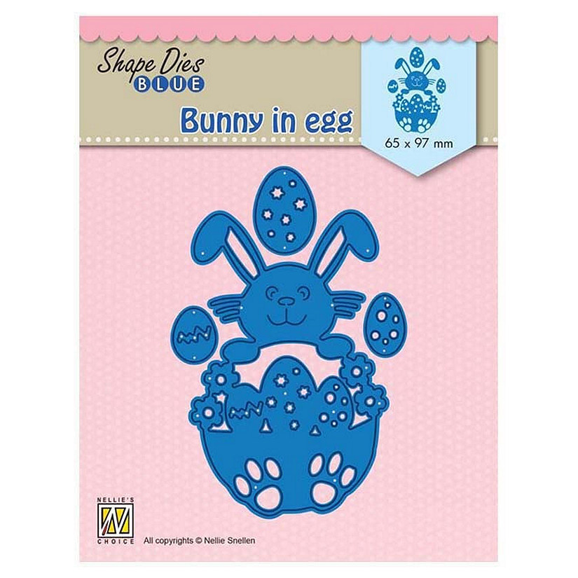 Nellie's Choice Shape Dies Blue Bunny in Egg Image