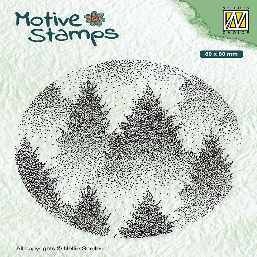 Nellie's Choice Texture Clear Stamps Misty Forest Image