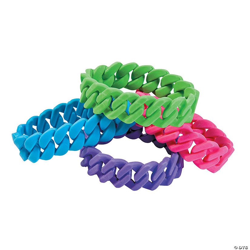 Neon Chain Bracelets - Discontinued