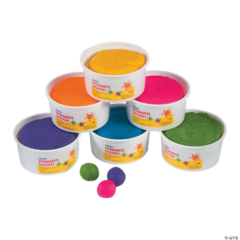 Neon Dynamite Dough - 6 Pc. Image