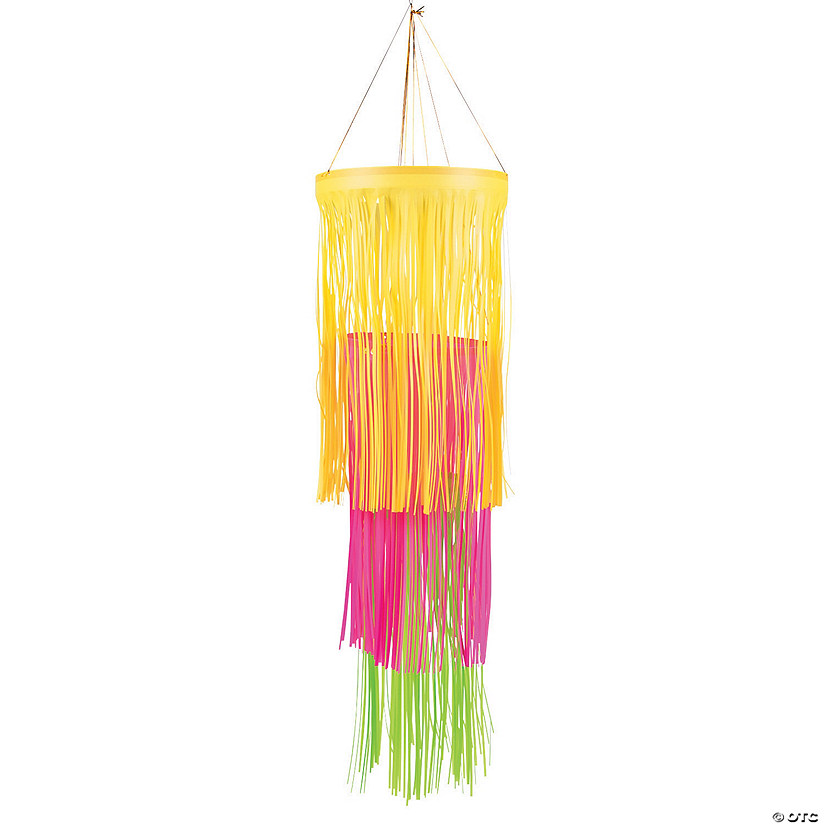 Neon Fringe Chandelier