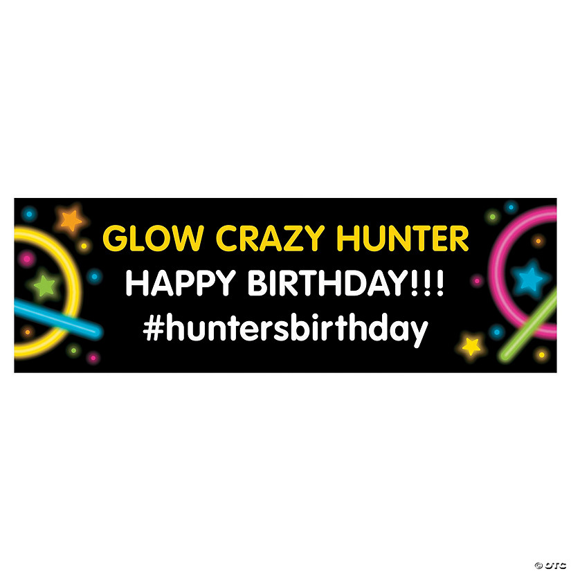 Neon Glow Party Custom Banner Image