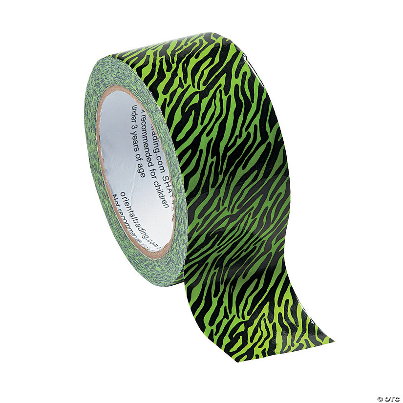 Neon Green Zebra Duct Tape Discontinued